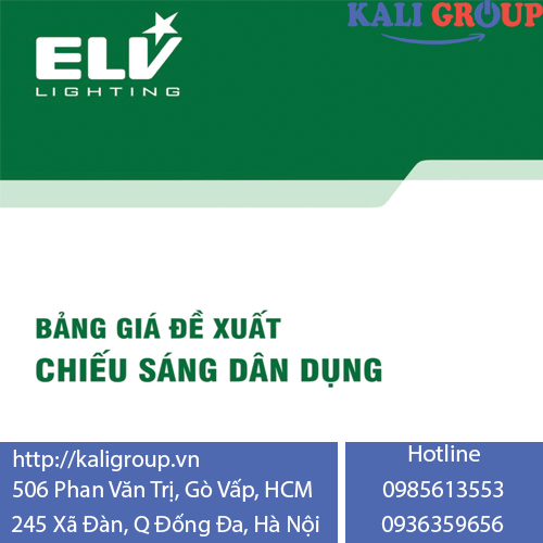 Catalogue Đèn Led ELV CDN 2026